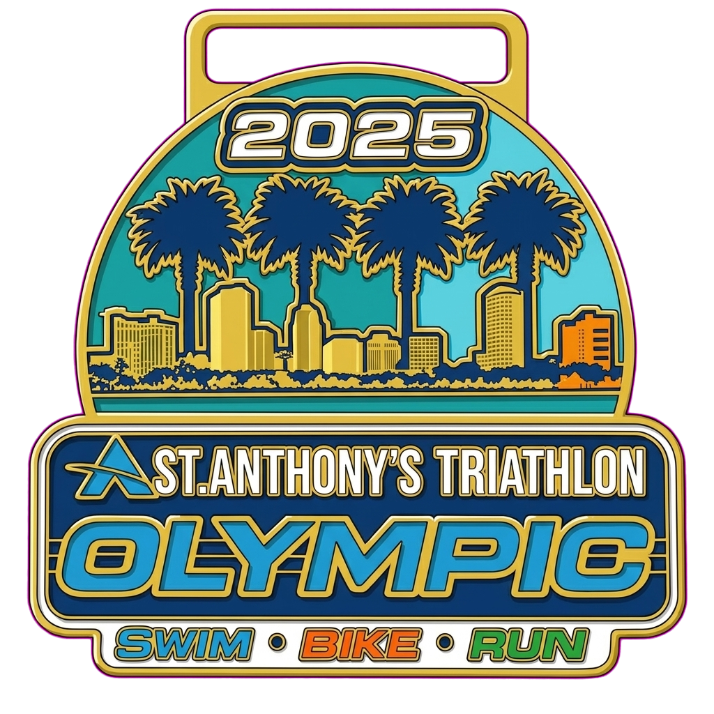 Medal for St Anthony's Triathlon