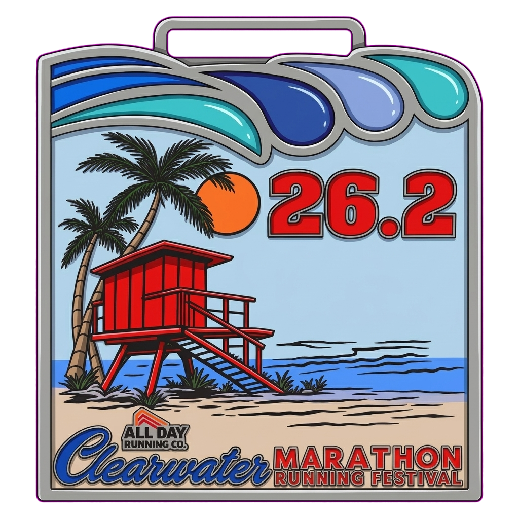 Medal for Clearwater Marathon